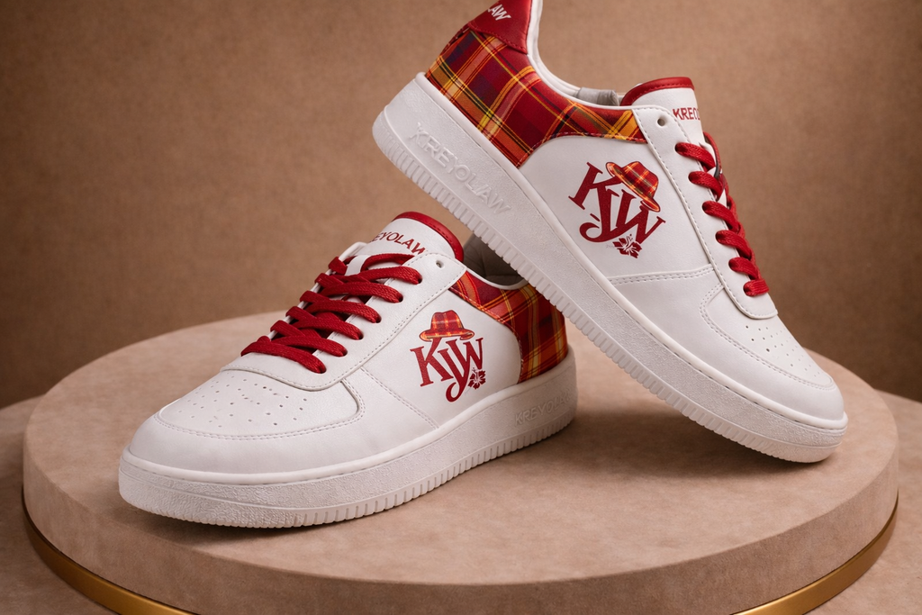 KREYOLAW LEGACY — Sneaker premium madras rouge
