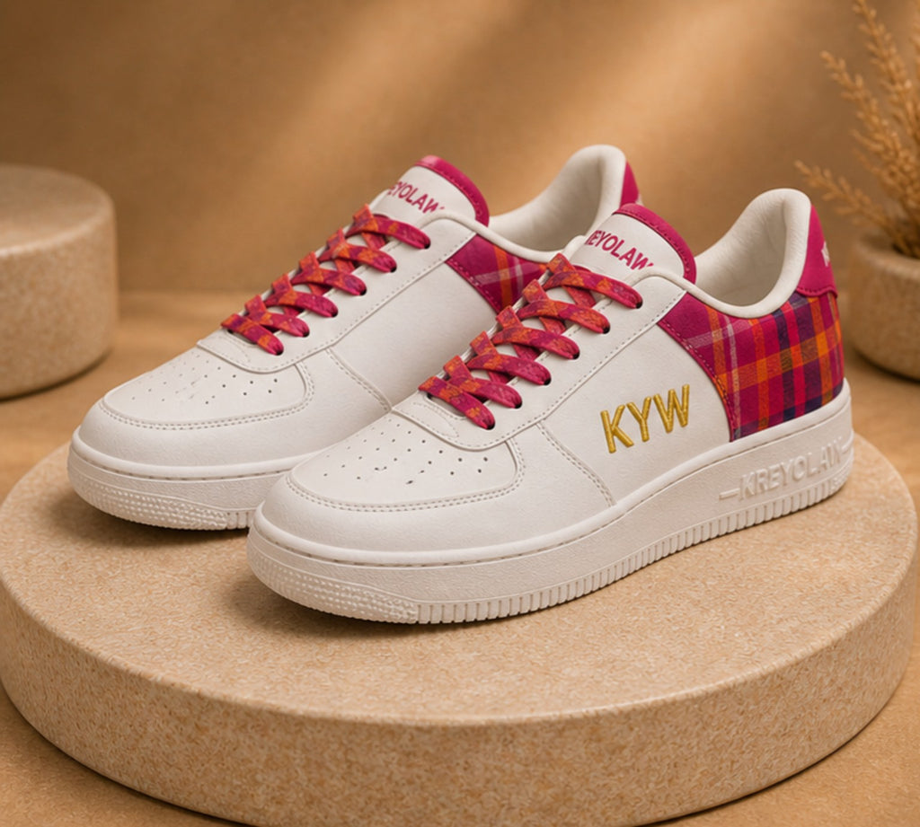 KREYOLAW PAPIYON — Sneaker premium madras rose