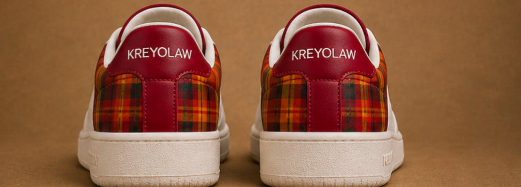 KREYOLAW LEGACY — Sneaker premium madras rouge