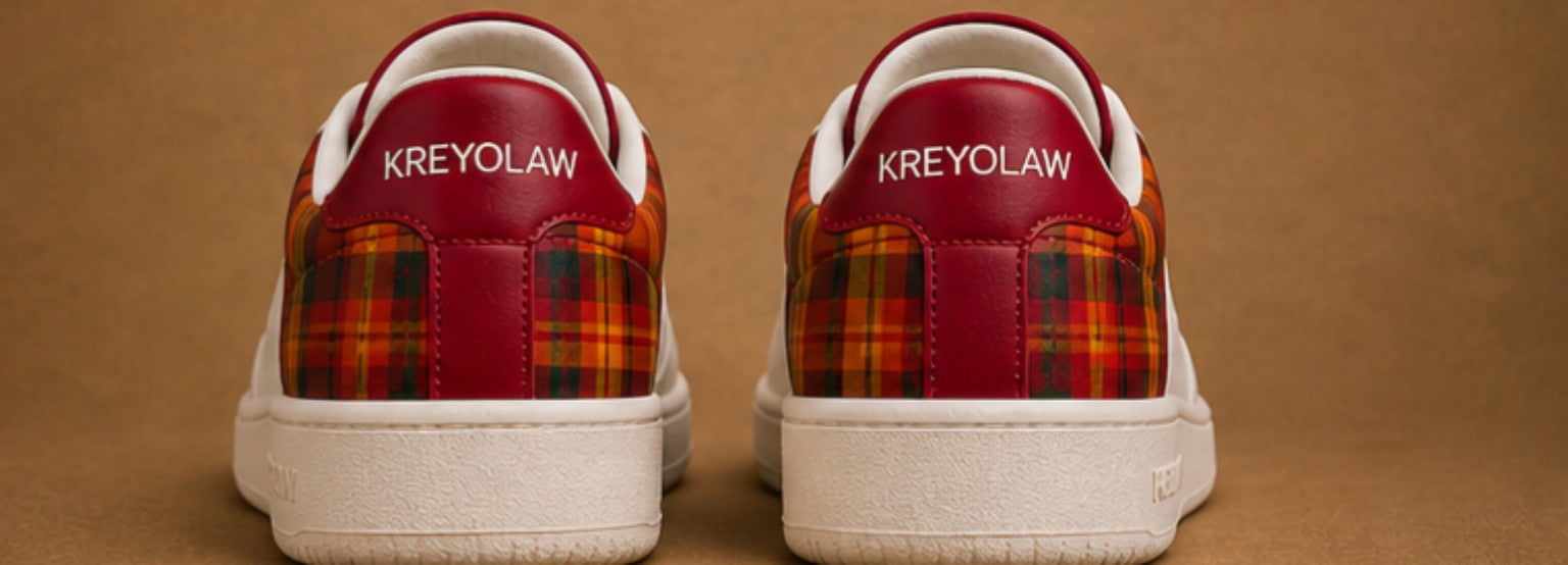 KREYOLAW LEGACY — Sneaker premium madras rouge