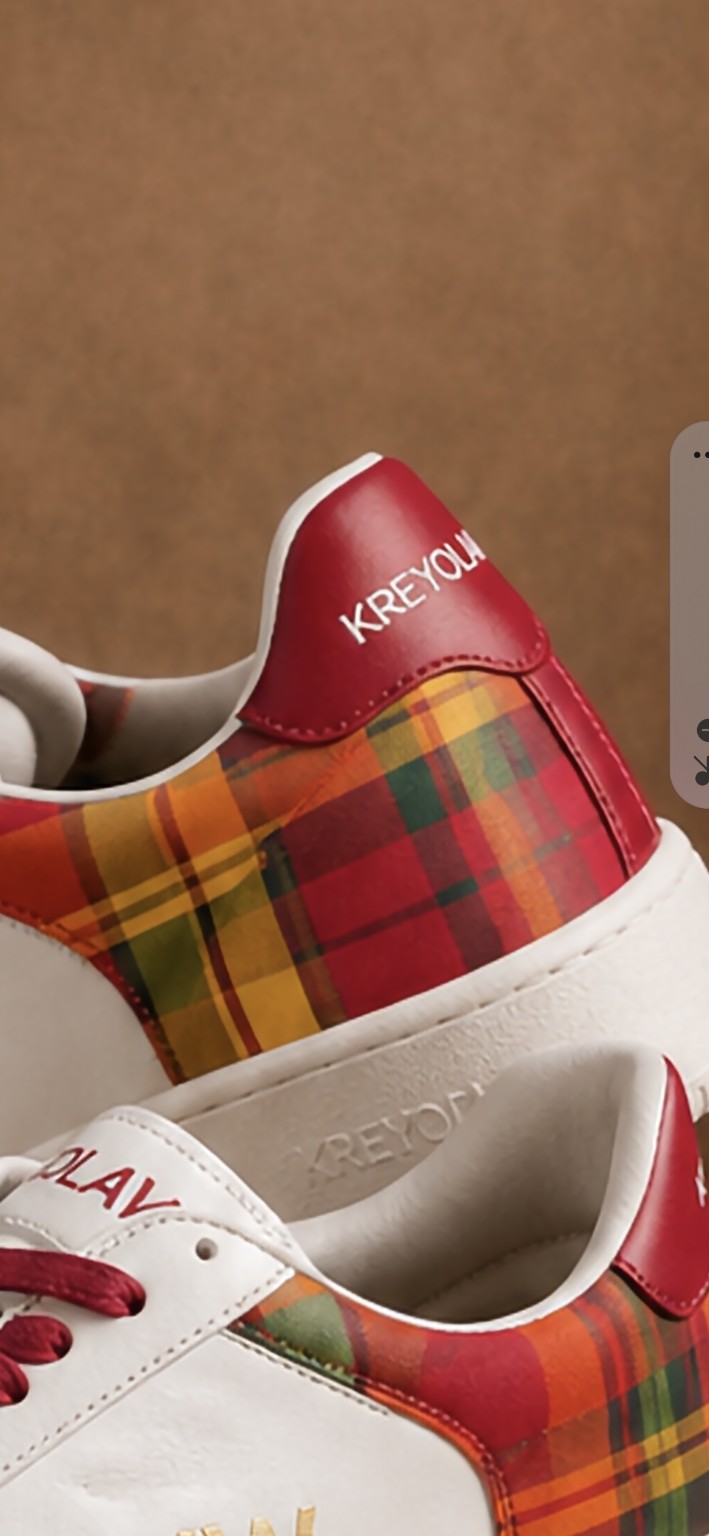 KREYOLAW LEGACY — Sneaker premium madras rouge