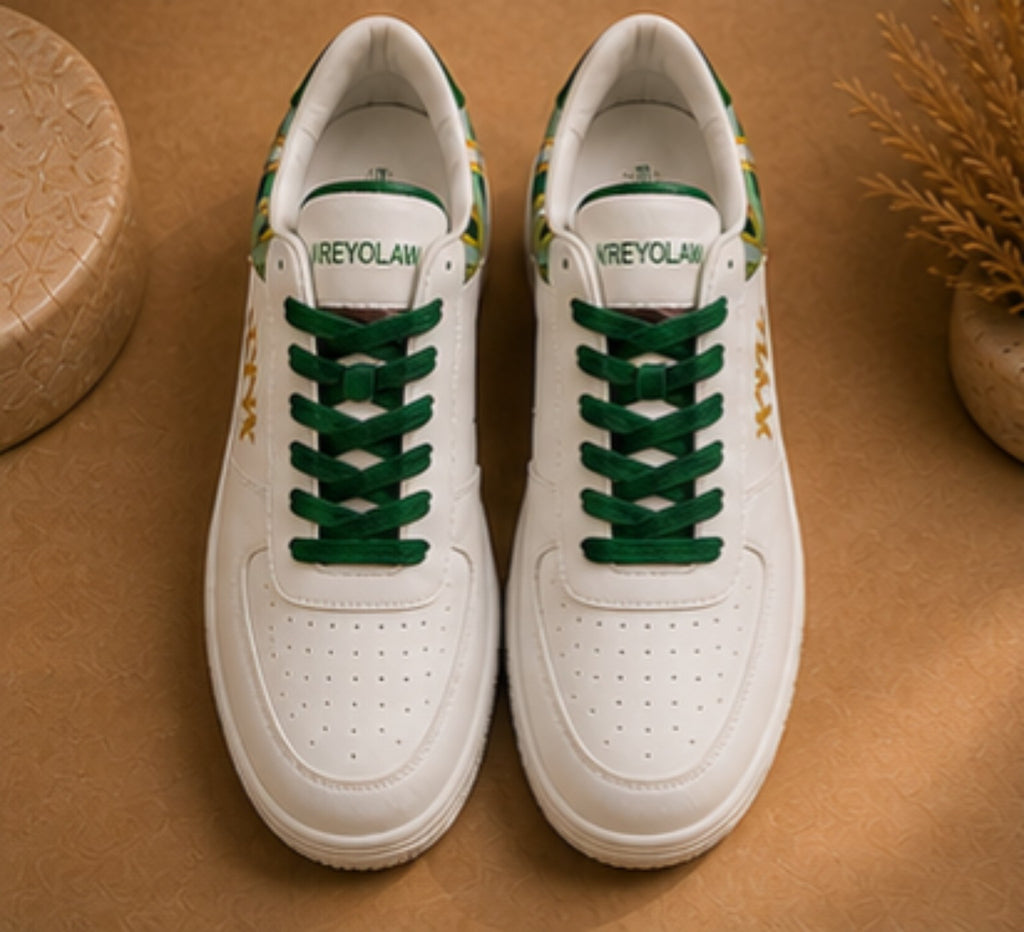 KREYOLAW ZAYANN — Sneaker premium madras vert