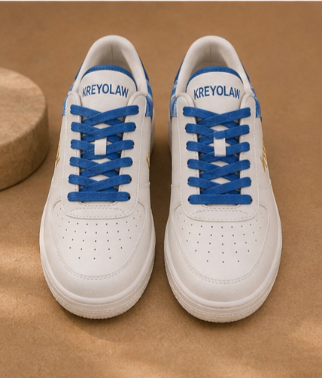 KREYOLAW ZETWAL — Sneaker premium madras bleu